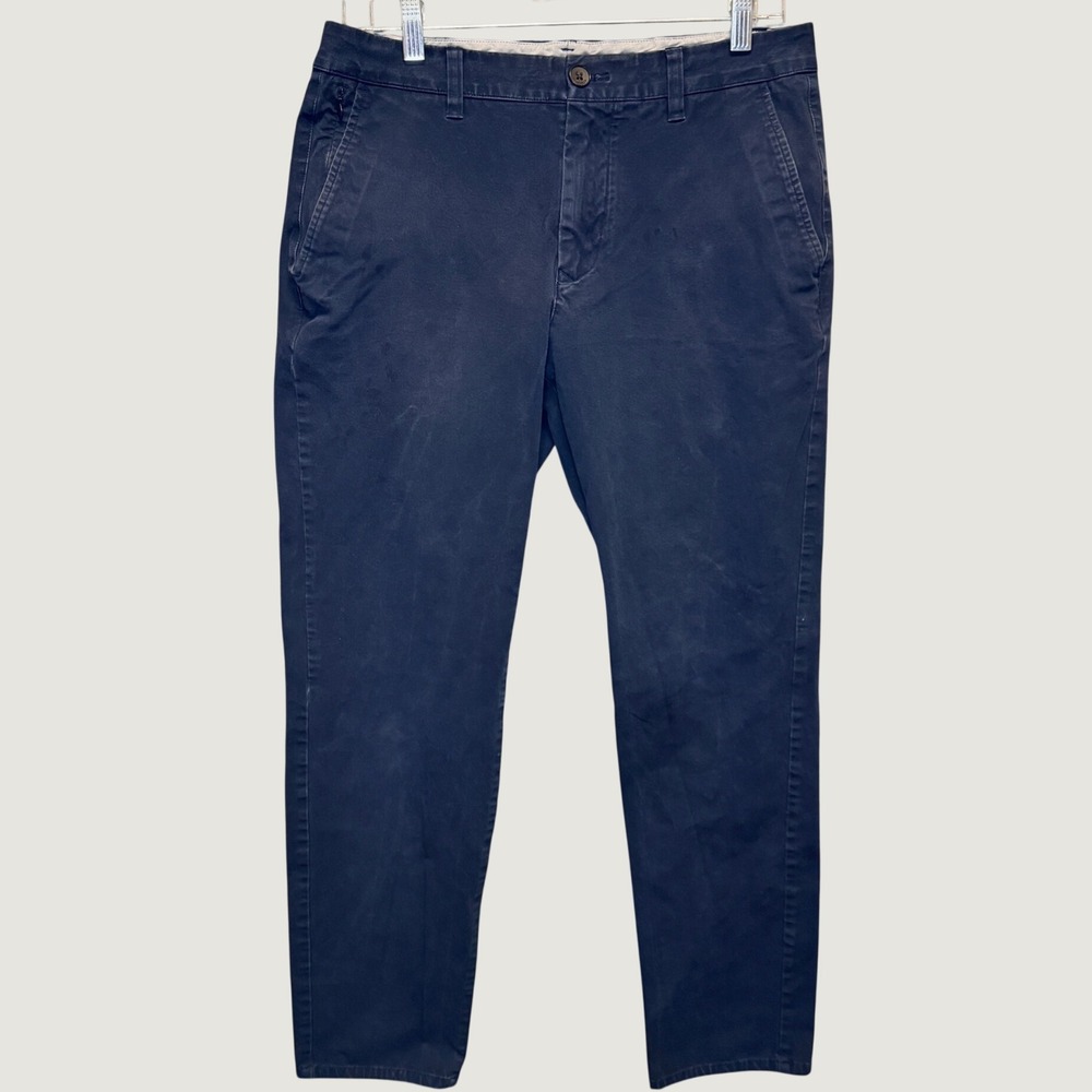 2209 | Bonobos Slim Fit Stretch Cotton Chino Pants Navy Blue Mens 31/32